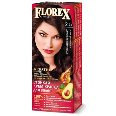 Краска для волос Florex Super 2.5 Коричневый мокко
