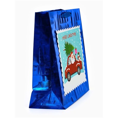 Набор подарочных пакетов 2 шт., металлизированные «Новый год», 25×30.5×12.5 см