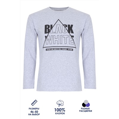 Футболка с длинным рукавом Black White ФН170