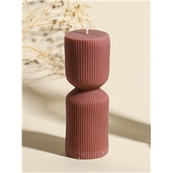 Свеча декоративная «Греция», капучино, 6×6×18 см