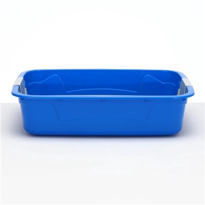 Туалет с сеткой, 44×33×11.5 см, синий, серый