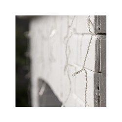 Гирлянда «Бахрома» 3×0.5 м, IP20, прозрачная нить, 80 LED, свечение тёплое белое, 8 режимов, 220 В