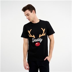 Футболка новогодняя мужская KAFTAN Xmas dad, размер 52