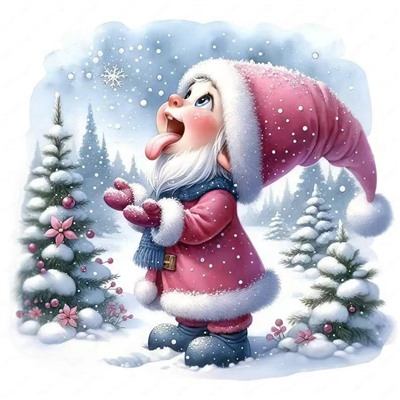 Наклейки на прозрачной основе Новогодние 8 картинок 30х30см