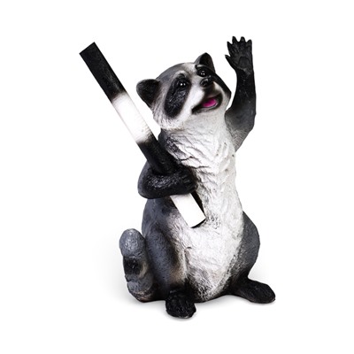 Садовая фигура из полистоуна «Енот-гаишник», 18×16×30 см