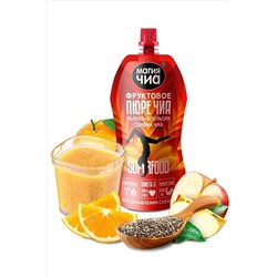Фруктовое пюре Чиа "Яблоко+Апельсин", Магия чиа дой-пак 150г ЭКОПРОДУКТЫ, 1136996