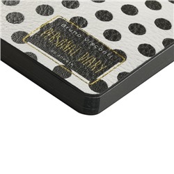 Еженедельник недатированный А6 160 стр. ЛАЙТ "BLACK&WHITE. Горошек" 3-741/02 Bruno Visconti