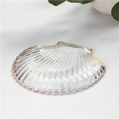 Блюдо сервировочное Magistro «Ракушка», 14×13.5×1.5 см, фигурное