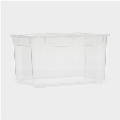 Ящик для хранения «Кристалл XS Plus», 16 л, 38,9×27,5×21,5 см, с крышкой, прозрачный