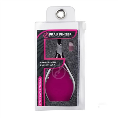 Frau Finger Кусачки маникюрные для кутикулы / Professional FNP-202/4DP, двойная пружина, ручная заточка, 4 мм 24105