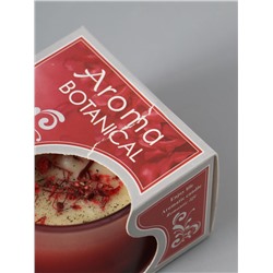 УЦЕНКА Ароматическая свеча в стакане Aroma botanical, сухоцветы красные, роза, 7.5×7.5×5 см