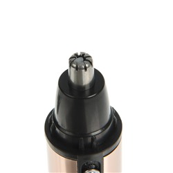 УЦЕНКА Триммер для удаления волос в носу и ушах LuazON LTRI-02, АКБ 600 мАч, золотистый