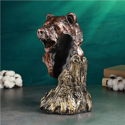 Подставка для бутылки «Медведь», гипс