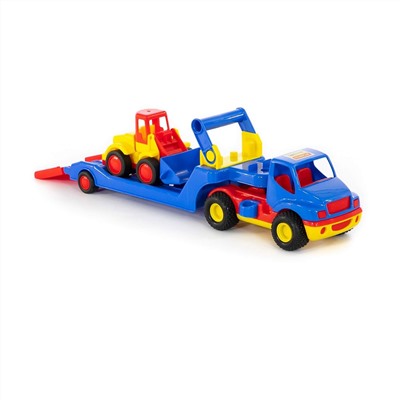 320867 Wader "КонсТрак", автомобиль-трейлер + "Базик", погрузчик (в коробке)