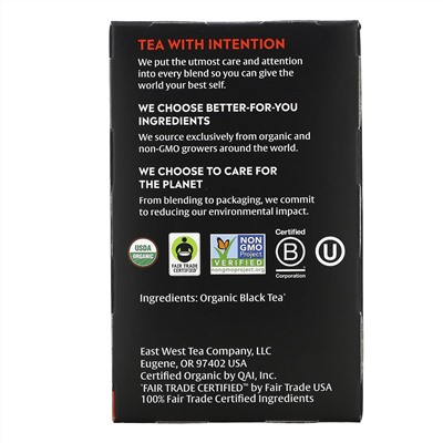 Choice Organic Teas, Black Tea, Organic English Breakfast, 16 Tea Bags, 1.12 oz (32 g)