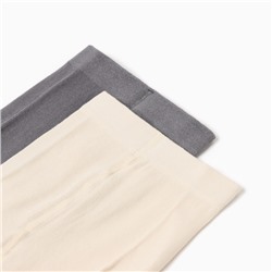 Колготки детские Крошка Я «Буквы», рост 68-74 см, молочный, серый