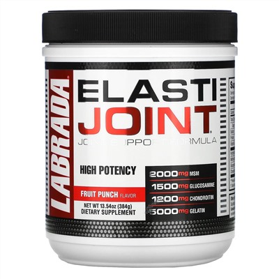 Labrada Nutrition, ElastiJoint, формула для поддержки суставов со вкусом фруктового пунша, 384 г (13,54 унции)