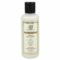 Khadi Natural Кондиционер для волос "Шикакай + Мед" (без парабенов и СЛС) 210 мл