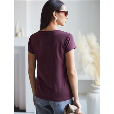 Нарядная футболка с блестящим принтом фольгой