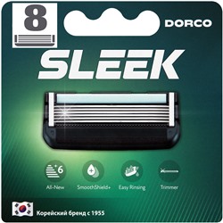 Кассеты для бритвы DORCO SLEEK (8 шт.), SXF 2080