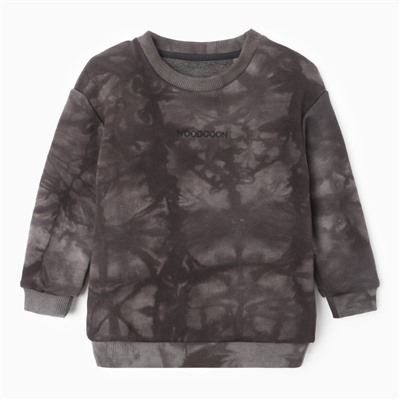 Свитшот для мальчика «Тай-дай», рост 98 см, серый