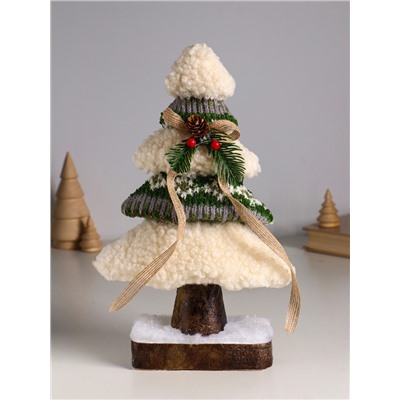 Фигурка «Вязаная ёлочка с бантом», 19×8×30 см