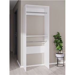 Комплект модульной гардеробной системы «Модус», 2800×2080×510 мм, цвет белый