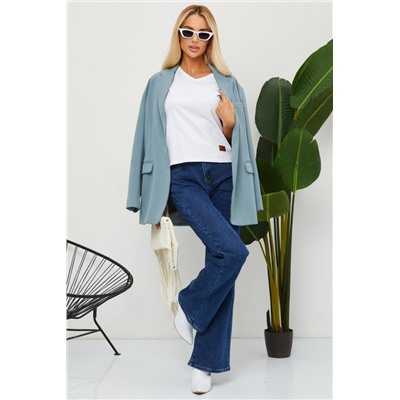 Футболка женская с v-образной горловиной РИФУТЖЕН (Белый)