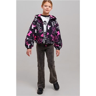 Куртка текстильная с полиуретановым покрытием для девочек (ветровка) PLAYTODAY, 1231511