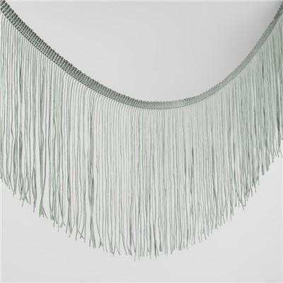 Тесьма декоративная «Бахрома», 15 см, 5±0.5 м, серая