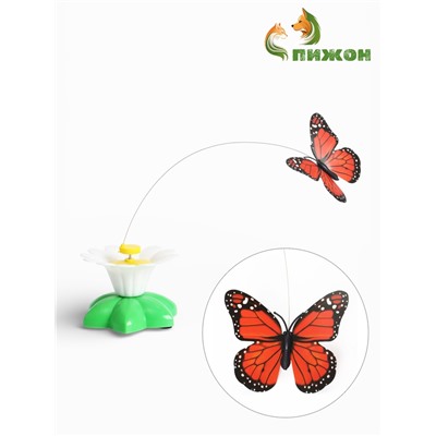 Интерактивная игрушка-дразнилка для кошек «Бабочка»