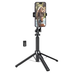 Трипод-монопод Hoco K21 Stream aluminum (black)