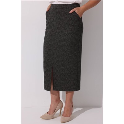 Юбка женская  144/04/Черный, коричневый