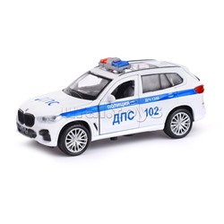 Машина металл BMW X5 M-Sport Полиция 12 см, (откр. двери, баг,) в коробке