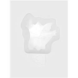 Молд для заливки «Конфетка дракоша», силикон, 3.8×3.8 см, толщина 2.2 см, прозрачный