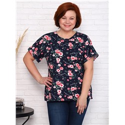 Футболка "Пион" (Синий)