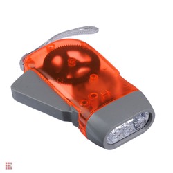 ЧИНГИСХАН Фонарик динамический 3 LED, пластик, 9,5х5 см