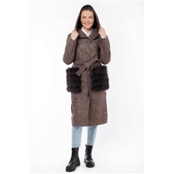 02-1772 Пальто женское утепленное (пояс)
