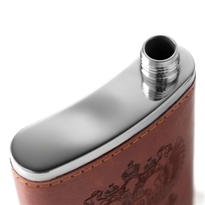 Фляжка «Герб», нержавеющая сталь, 120 мл, 4 oz