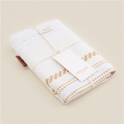 Наволочка декоративная с вышивкой SL Home, 45×45 см, хлопок 100%, молочная