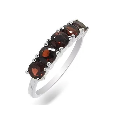 Кольцо из серебра гранат, Джоли