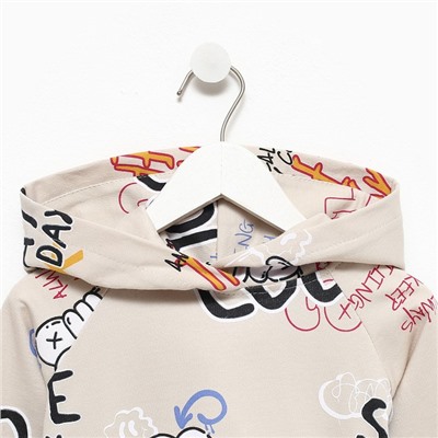 Костюм детский (толстовка, брюки) KAFTAN Graffiti, размер 32 (110-116 см)