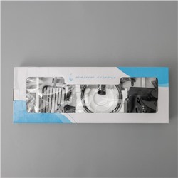 Набор для ванной комнаты «Лофт», 6 предметов, чёрный