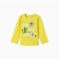 Лонгслив детский, рост 74 см, жёлтый