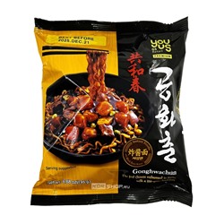 Лапша б/п с соусом из черной фасоли You US, Корея, 195 г. Срок до 21.12.2025.Распродажа