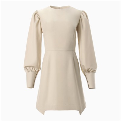 Платье мини женское MINAKU: Casual Collection, бежевое, размер 48