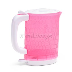 Бытовая техника "Электрический чайник с кружками"в коробке (цвет розовый)
