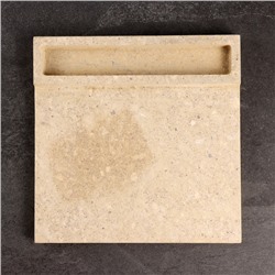 Пекарский камень с испарителем, вулканический, 30×30×2см