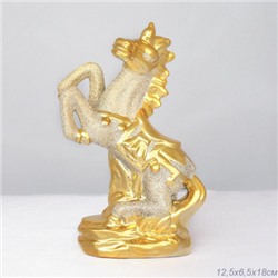 Фигурка Лошадь 18 см золото / W20-13 /уп 60/СИМВОЛ ГОДА 2026