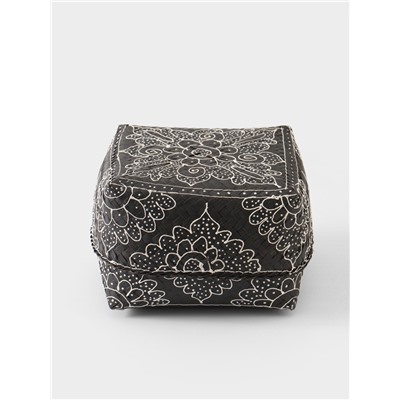 Корзинка плетёная «Бонтанг», 19×19×14 см, бамбук, тёмная